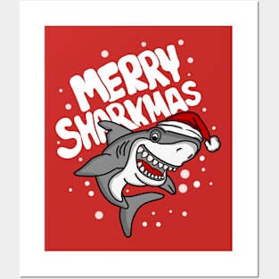 Merry Sharkmas Posters and Art